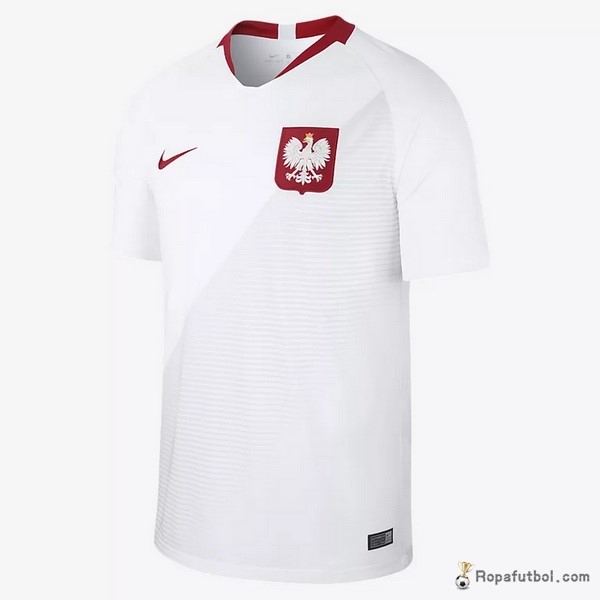 Camiseta Polonia Replica Primera Ropa 2018 Blanco